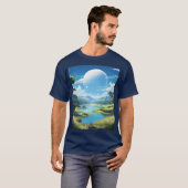 Het landschap t-shirt (Voorkant volledig)