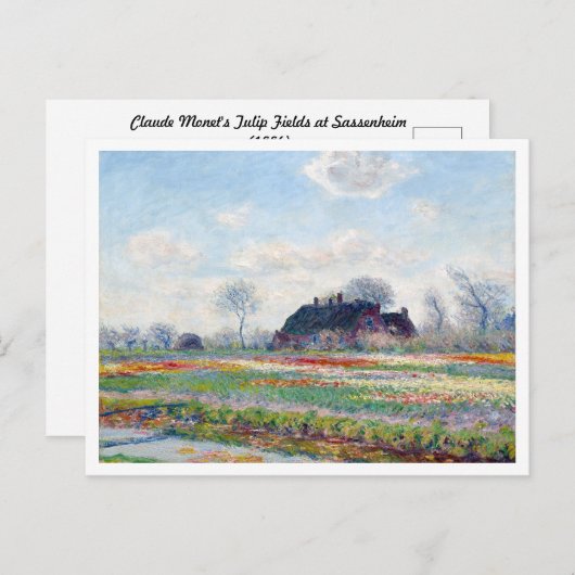 Het landschap Tulp Fields van Claude Monet Briefkaart (Voorkant / Achterkant)