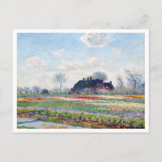Het landschap Tulp Fields van Claude Monet Briefkaart (Voorkant)