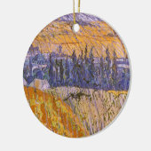 Het landschap van Auvers in de Regen, Vincent van  Keramisch Ornament (Links)