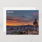 Het landschap van Barcelona Briefkaart (Voorkant / Achterkant)
