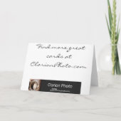 Het Landschap van bladeren - dank u! Bedankkaart (Achterkant)