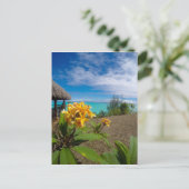 Het landschap van bora bora briefkaart (Staand voorkant)