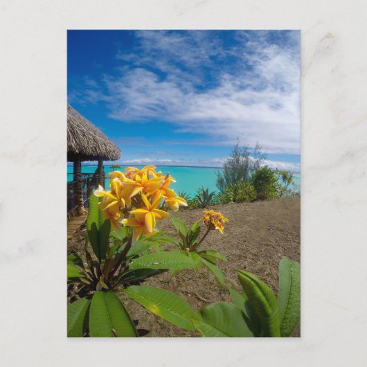 Het landschap van bora bora briefkaart (Voorkant)