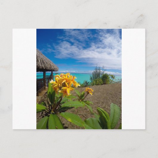 Het landschap van bora bora briefkaart (Voorkant)