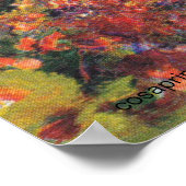 Het landschap van Claude Monet in de herfst is een Poster (Hoek)