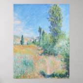 Het landschap van Claude Monet in Ile Saint Martin Poster (Voorkant)