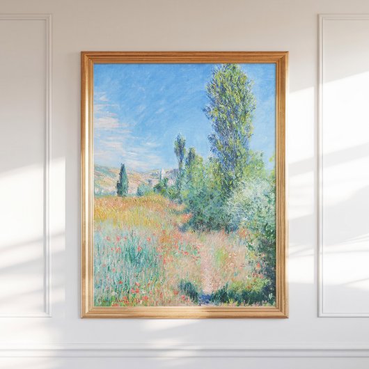 Het landschap van Claude Monet in Ile Saint Martin Poster