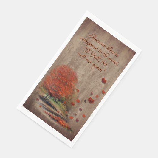 Het landschap van de afdalende bladeren servet (Hoek)