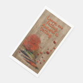 Het landschap van de afdalende bladeren servet (Hoek)