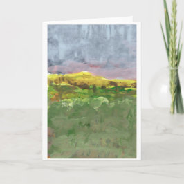 Het landschap van de berg met de paarse kaart van
