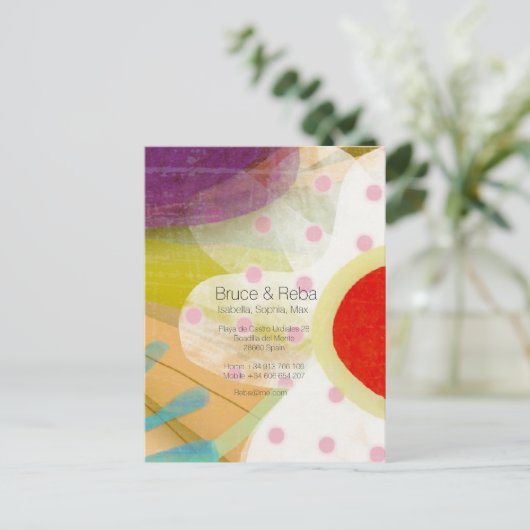 Het landschap van de flora briefkaart (Staand voorkant)