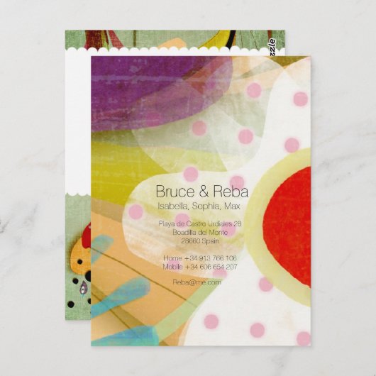 Het landschap van de flora briefkaart (Voorkant / Achterkant)