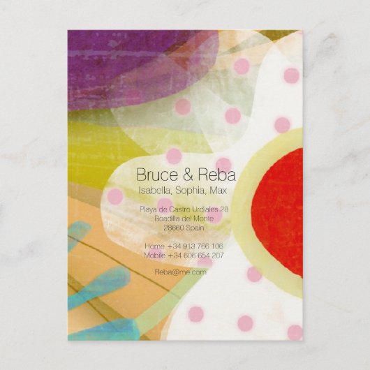 Het landschap van de flora briefkaart (Voorkant)