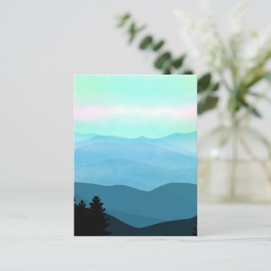 Het landschap van de Great Smoky Mountains Briefkaart (Staand voorkant)