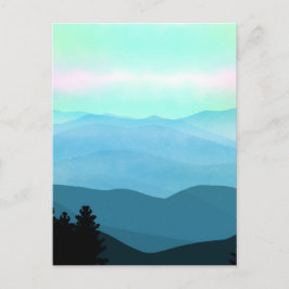 Het landschap van de Great Smoky Mountains Briefkaart