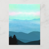 Het landschap van de Great Smoky Mountains Briefkaart (Voorkant)