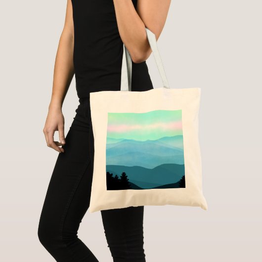Het landschap van de Great Smoky Mountains Tote Bag (Voorkant (product))