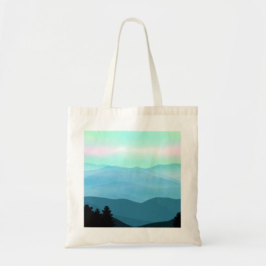 Het landschap van de Great Smoky Mountains Tote Bag (Voorkant)