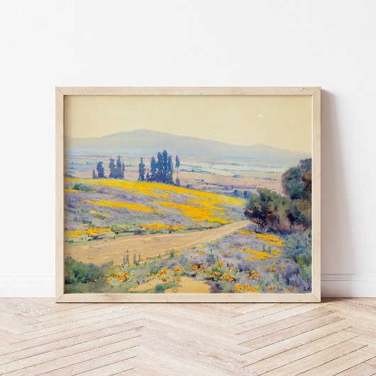 Het landschap van de lente in Californië | Elmer W Poster