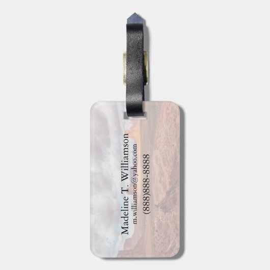 Het landschap van de monument van de vallei, AZ Bagagelabel (Achterkant verticaal)