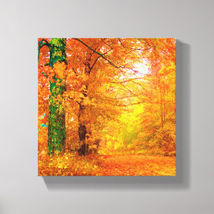 Het Landschap van de Natuur van de Herfst van Canvas Afdruk