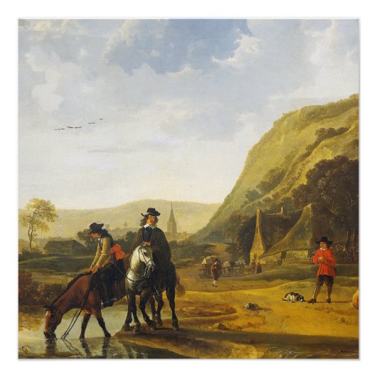 Het landschap van de rivier de Aelbert Cuyp-Poster Perfect Poster (Voorkant)