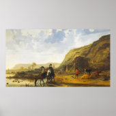Het landschap van de rivier de Aelbert Cuyp-Poster Poster (Voorkant)
