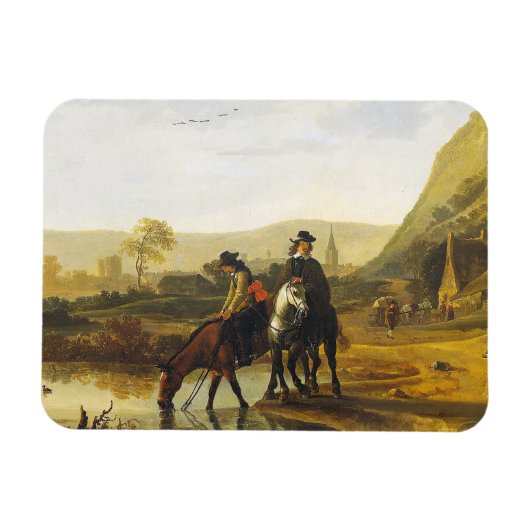 Het landschap van de rivieren Aelbert Cuyp Magneet (Horizontaal)
