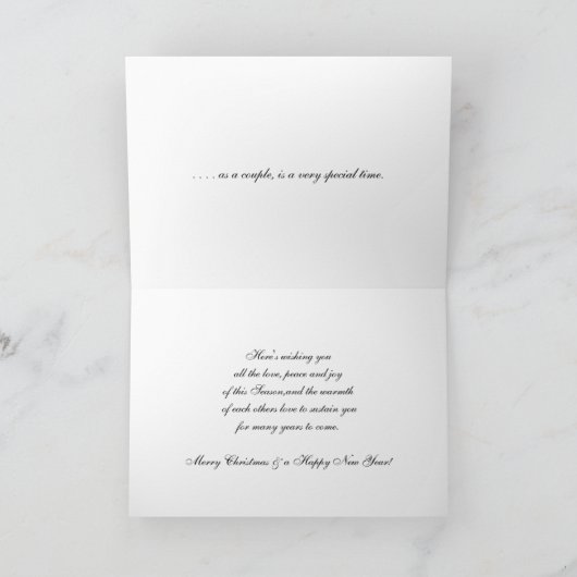 Het Landschap van de samen-winter van eerste Feestdagen Kaart (Binnen)