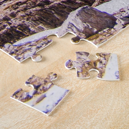 Het landschap van de "Tre cime di Lavaredo", de Al Legpuzzel (Zijkant)