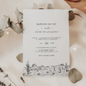 Het landschap van de trekminimalistische woestijn  kaart