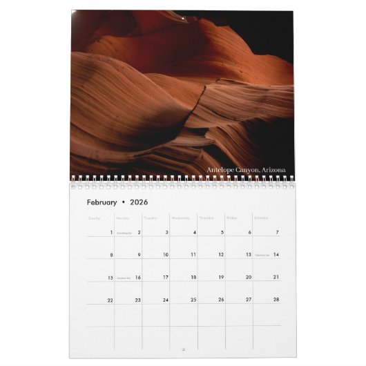 Het landschap van de Verenigde Staten - Wall Calen Kalender (Feb 2026)