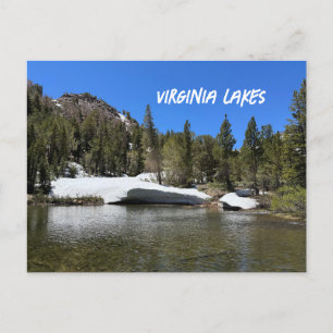 Het landschap van de Virginia Lakes Briefkaart