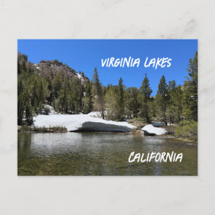 Het landschap van de Virginia Lakes Briefkaart