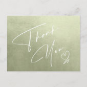 Het Landschap van de waterverf Dank u Sage Groene  Aankondigingskaart (Voorkant)