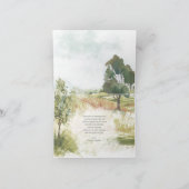 Het Landschap van de waterverf Dank u Sage Groene  Kaart (Binnen)