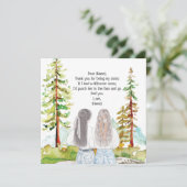 Het Landschap van de waterverf met 2 het Bericht v (Staand voorkant)