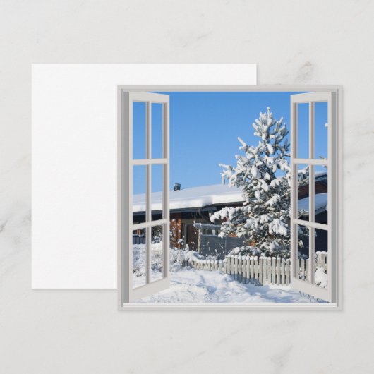 Het landschap van de winter (Voorkant / Achterkant)