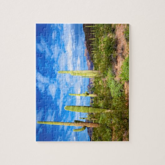 Het landschap van de woestijncactus, Arizona Legpuzzel (Verticaal)