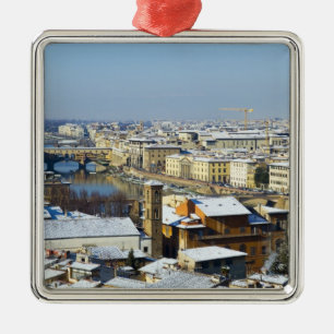 Het landschap van Florence van Piazzale 2 Metalen Ornament