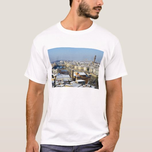 Het landschap van Florence van Piazzale 2 T-shirt (Voorkant)