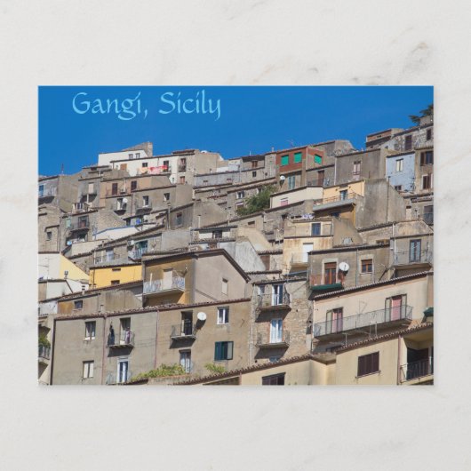 Het landschap van Gangi Briefkaart (Voorkant)