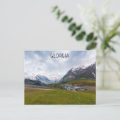 Het landschap van Georgia Sakartvelo Briefkaart (Staand voorkant)