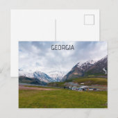 Het landschap van Georgia Sakartvelo Briefkaart (Voorkant / Achterkant)