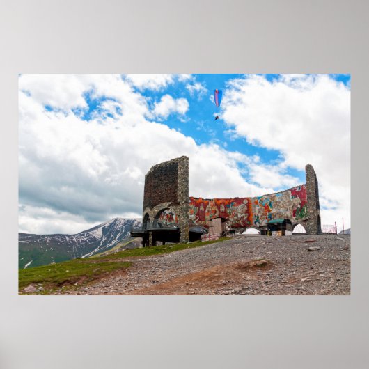 Het landschap van Georgia Sakartvelo Poster (Voorkant)