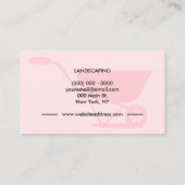 Het landschap van grassen Roze, schattig Visitekaartje (Achterkant)