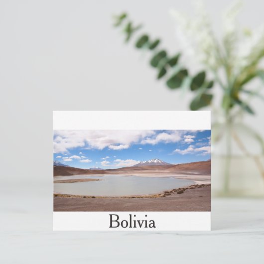 Het landschap van het Altiplano-briefkaart Briefkaart (Staand voorkant)