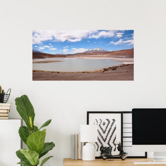 Het landschap van het Altiplano-poster Poster (Thuiskantoor)