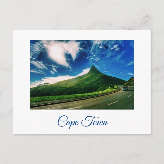 Het landschap van het hoofd van Kaapstad Lion Briefkaart (Voorkant)